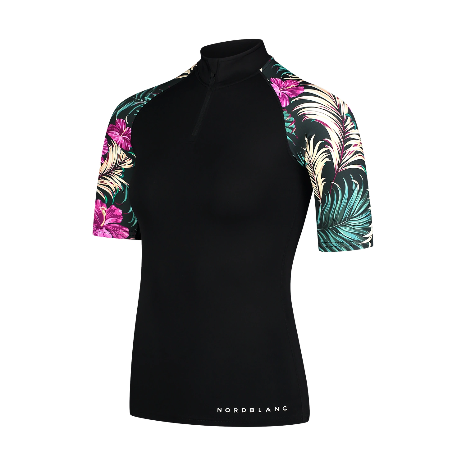 UV protection T-shirt women's - PEBBLE black-3