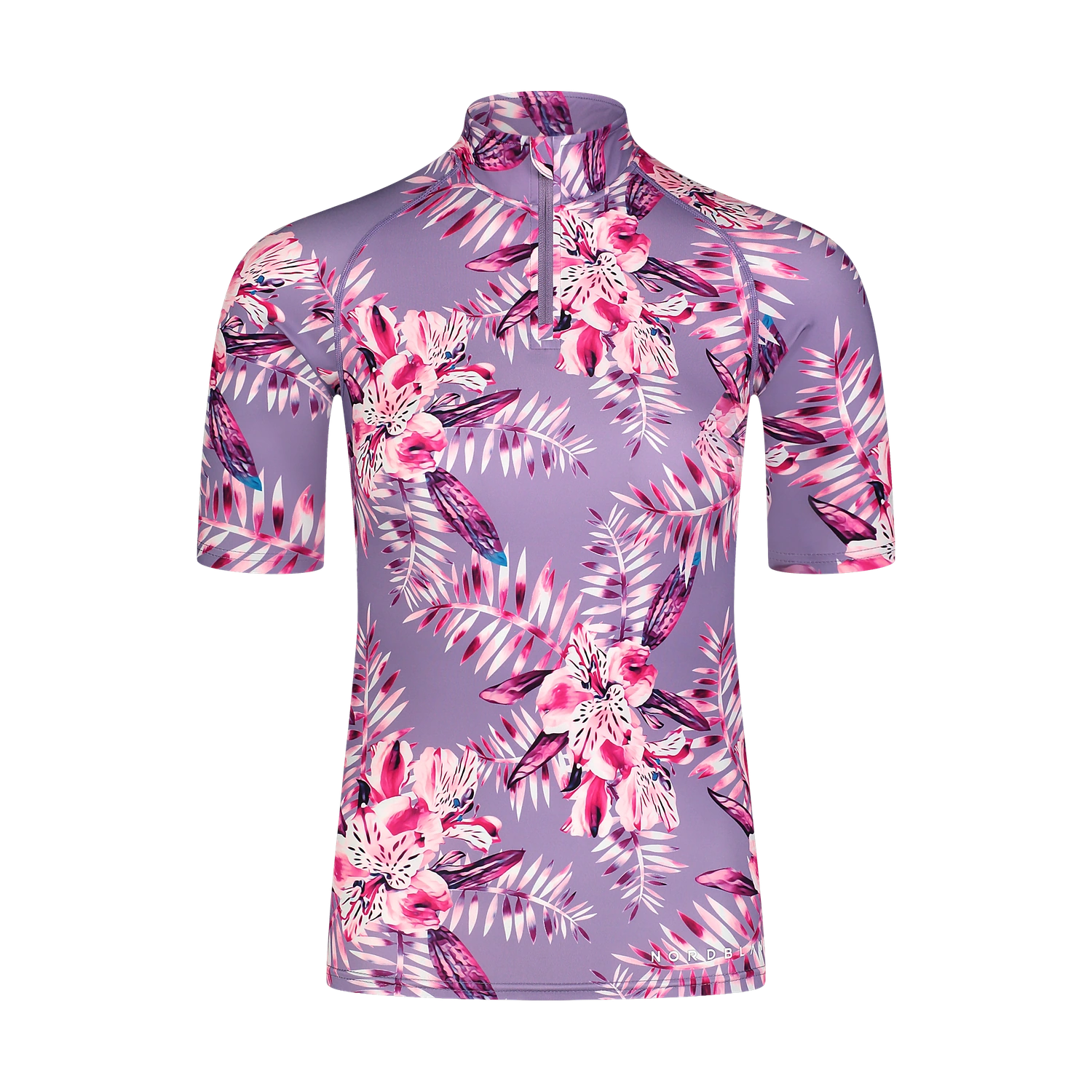 UV-Schutz-T-Shirt Damen - PEBBLE lila