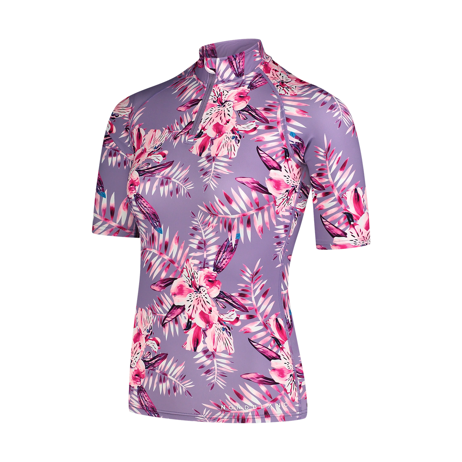 UV protection T-shirt women's - PEBBLE violet-3