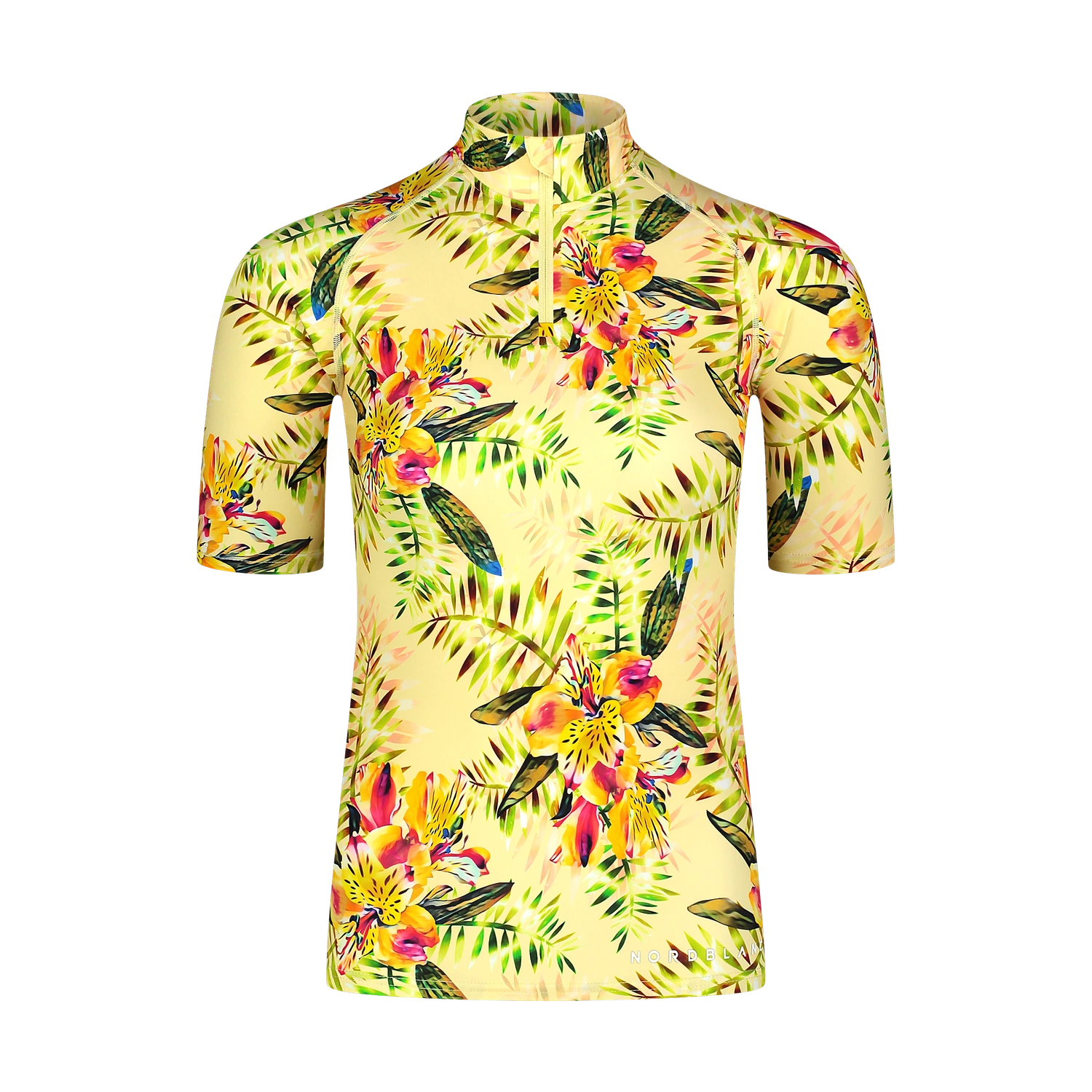UV-Schutz-T-Shirt Damen - PEBBLE gelb