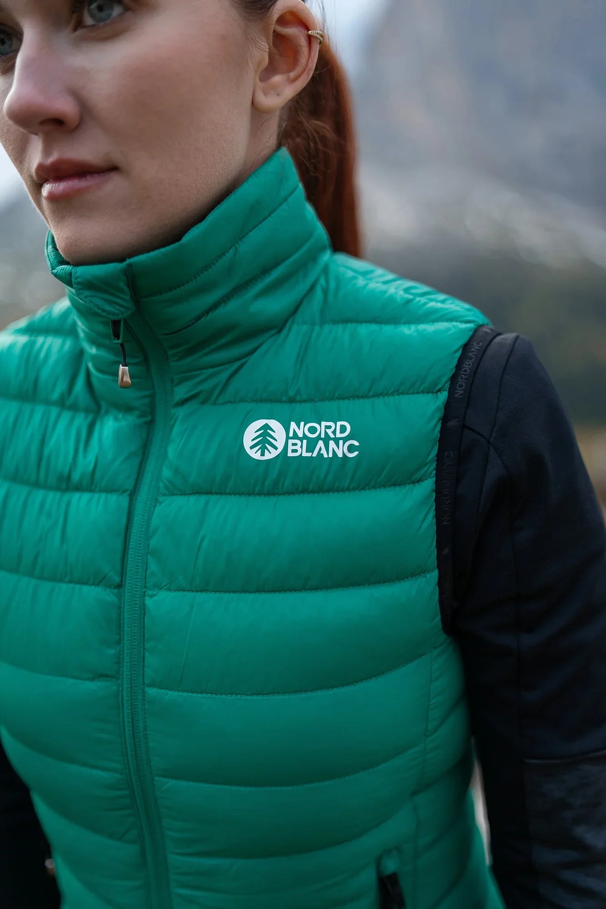 Winter gilet women's - UNDERCOAT green – image 4