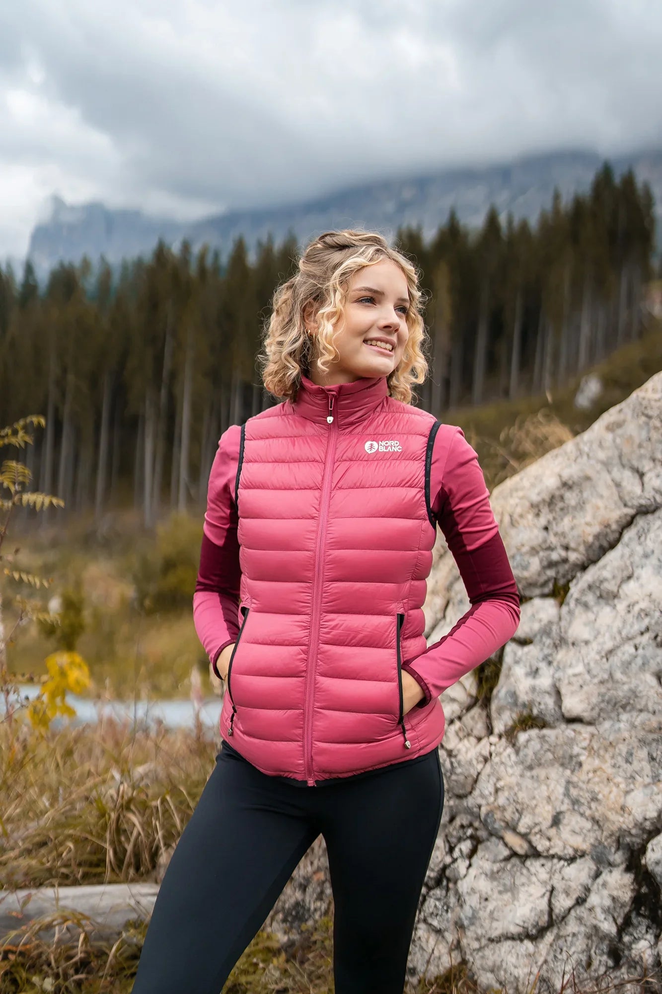 Winter vest women's - UNDERCOAT pink-4