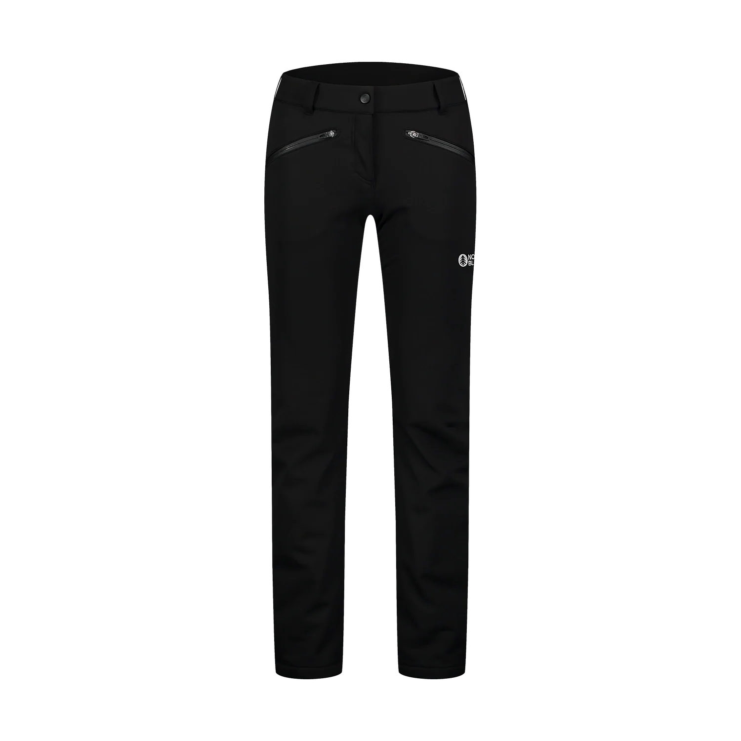Fleece Gefüttert wasserdichte Softshellhose Damen - BRAVEPATH schwarz