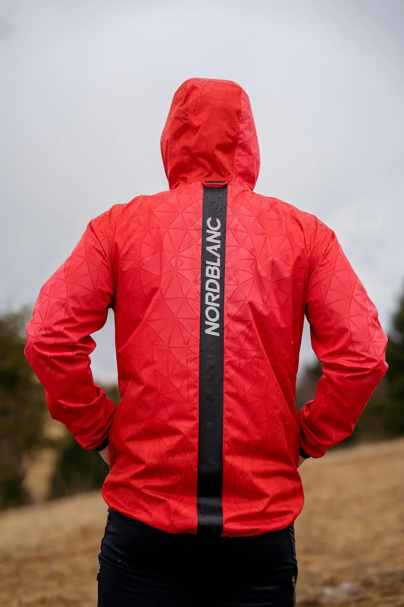Wasserdichte Leichte- Softshelljacke Herren - SHAPES rot-4