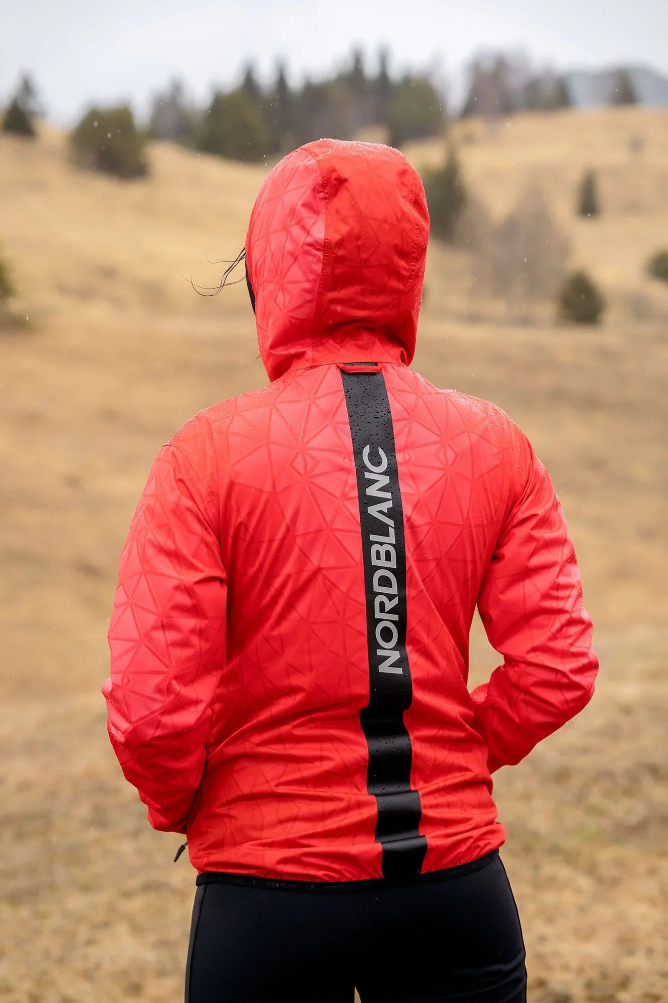 Waterproof light softshell jacket women's - PURESNOW red-5