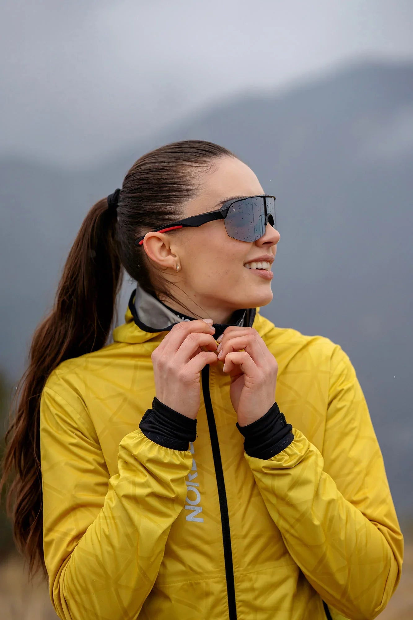 Waterproof light softshell jacket women's - PURESNOW yellow-5