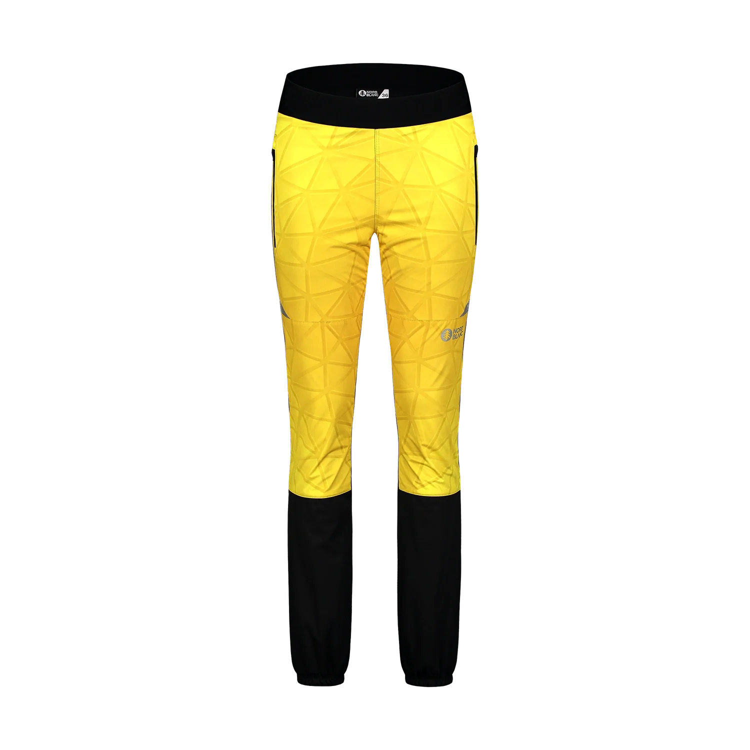 Leichte wasserdichte Softshellhose Damen - FINDING gelb