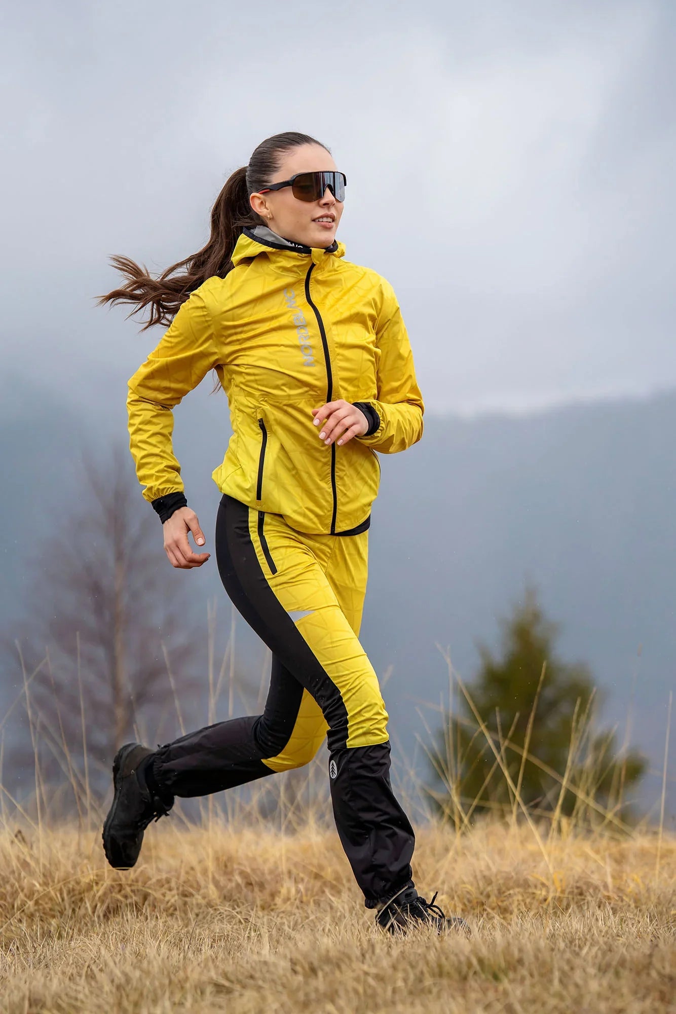 Light waterproof softshell pants women's - FINDING yellow-3
