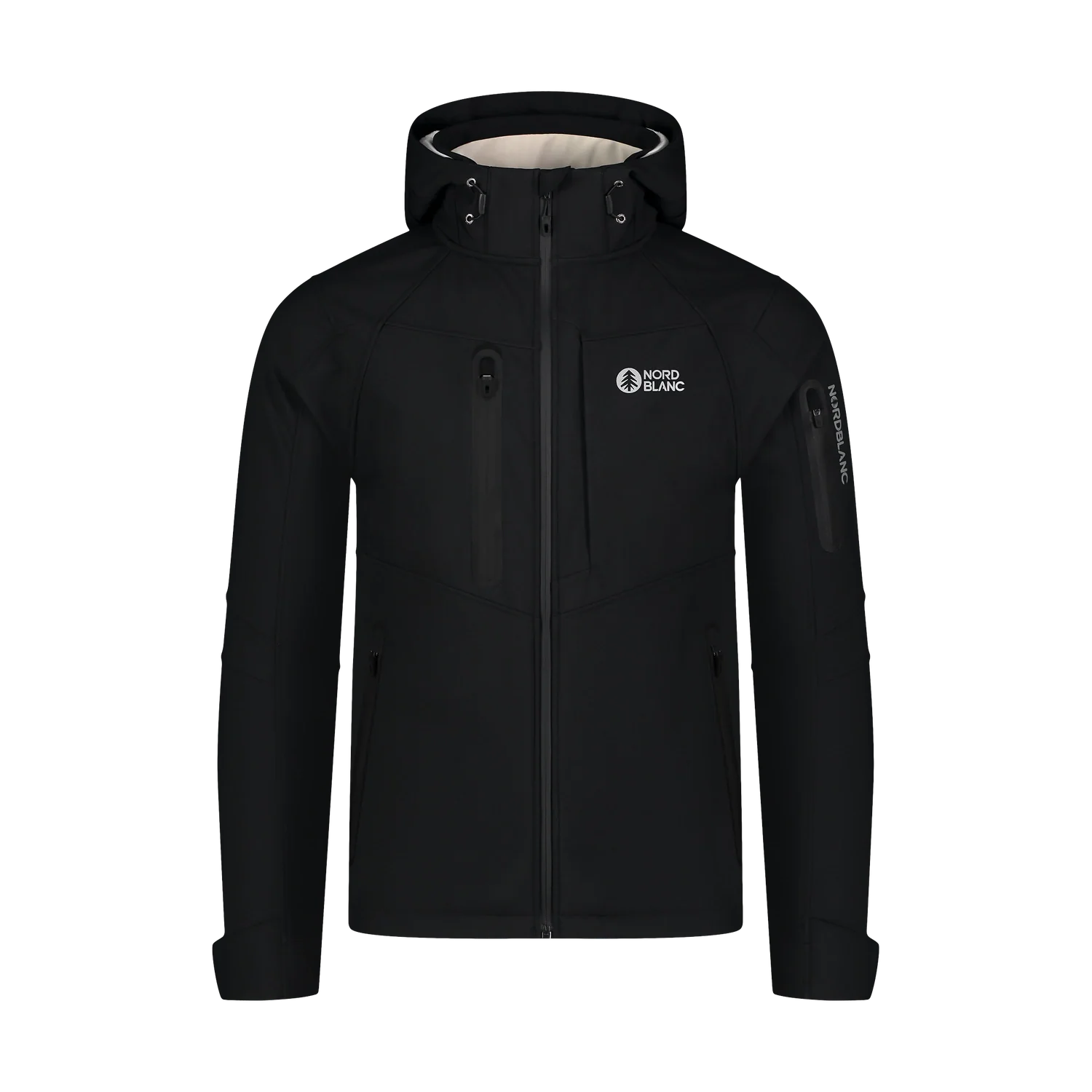 Fleece Gefüttert Softshelljacke Herren - BRUME schwarz