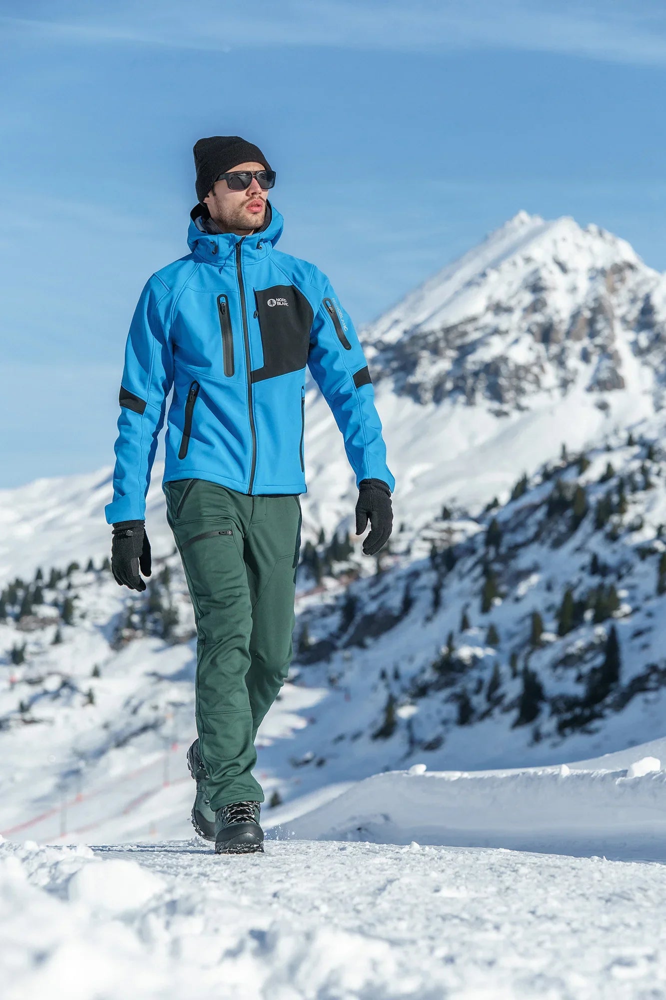 Softshell jakna s runom muška - BRUME plava-2