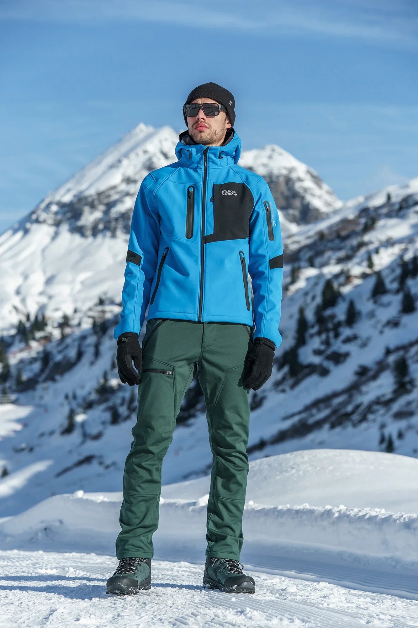 Softshell jakna s runom muška - BRUME plava-3