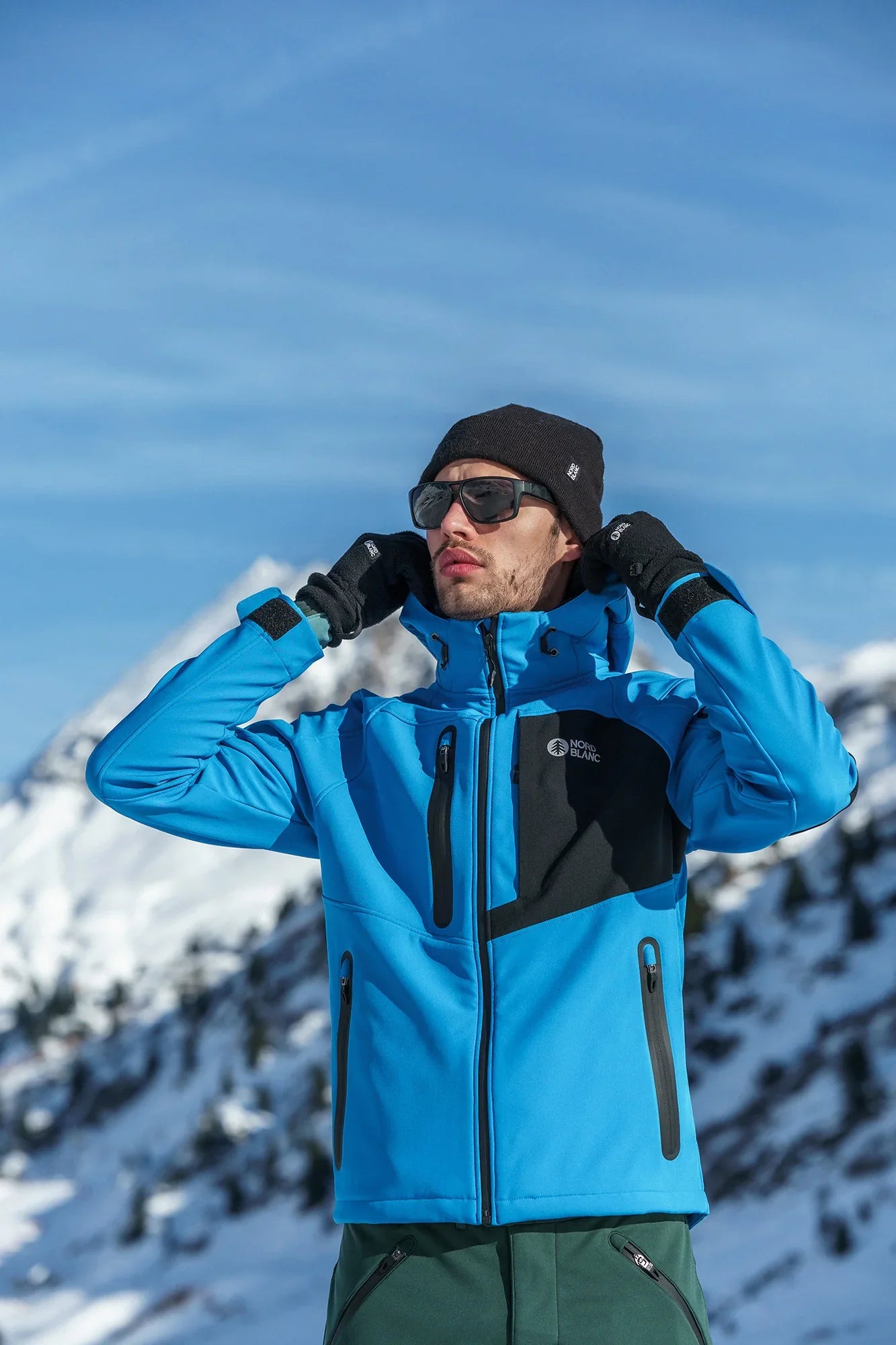 Softshell jakna s runom muška - BRUME plava-5