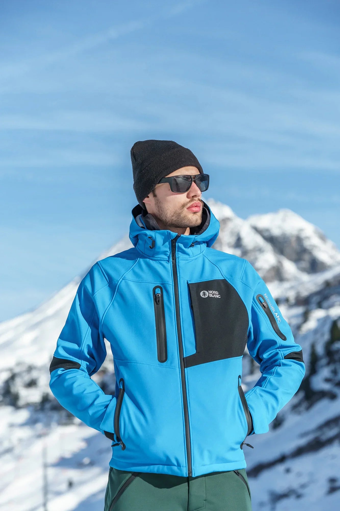 Softshell jakna s runom muška - BRUME plava-6