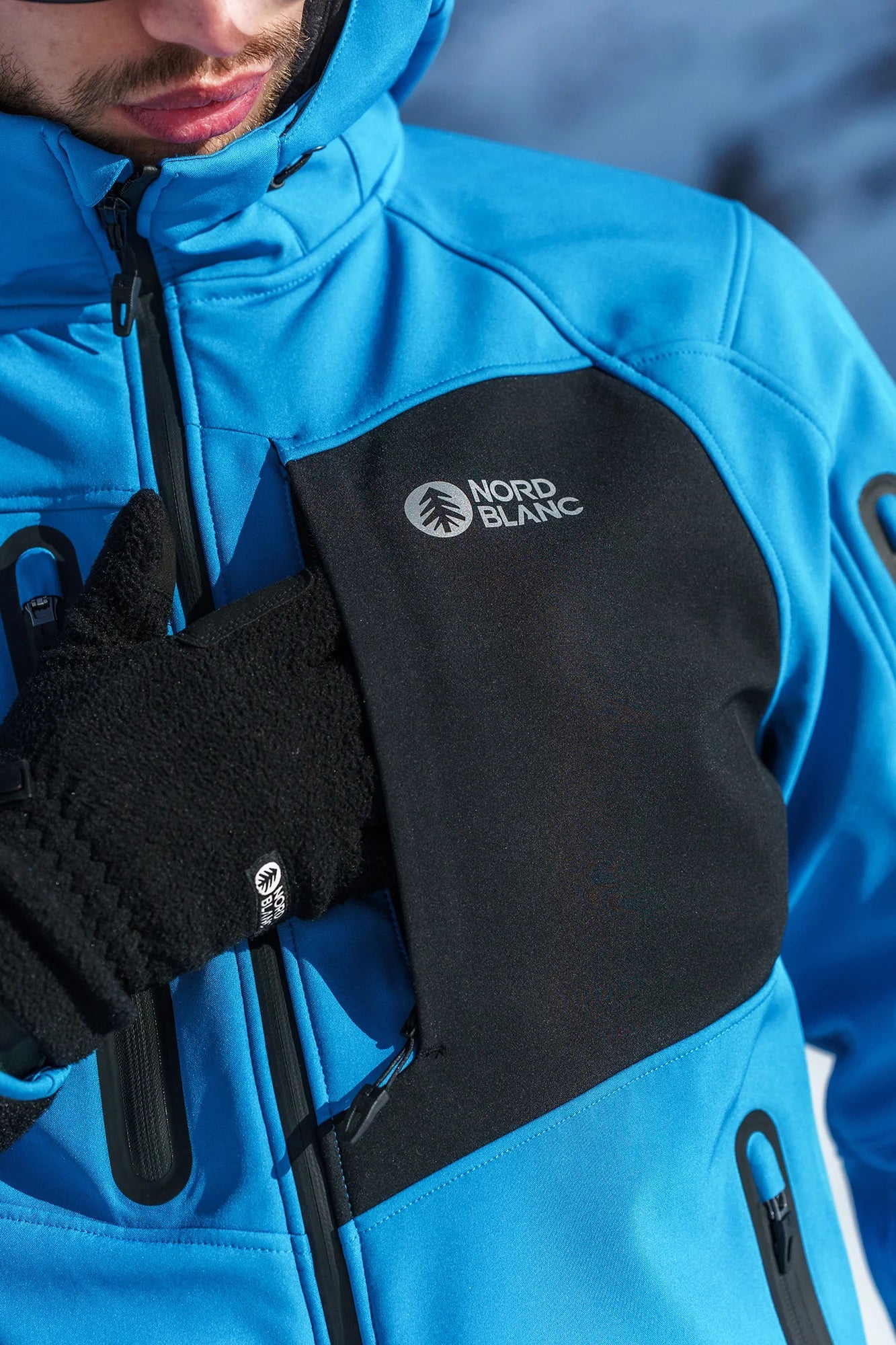 Softshell jakna s runom muška - BRUME plava-7