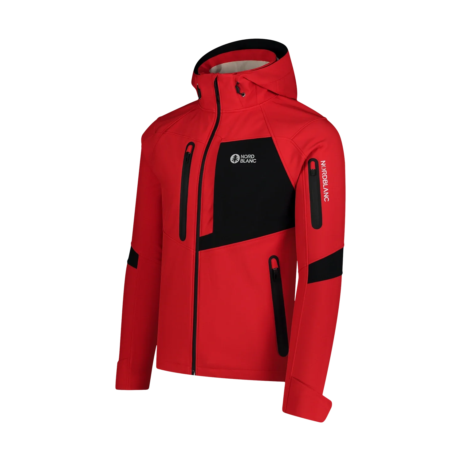 Softshell jacket with fleece men's - BRUME red-2
