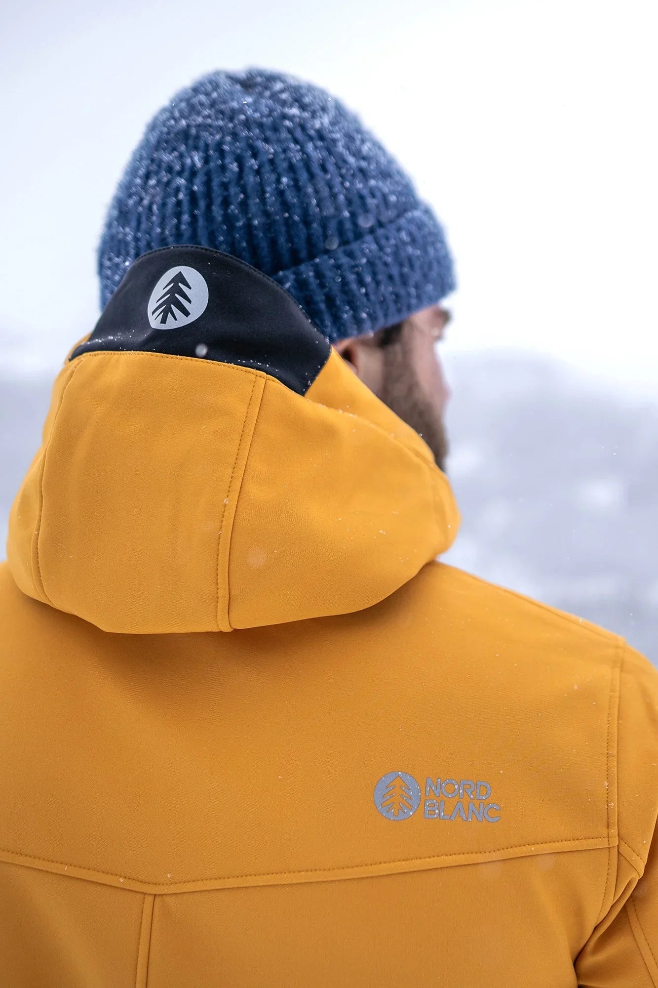 Softshell jacket with fleece men's - YEWTREE yellow-6