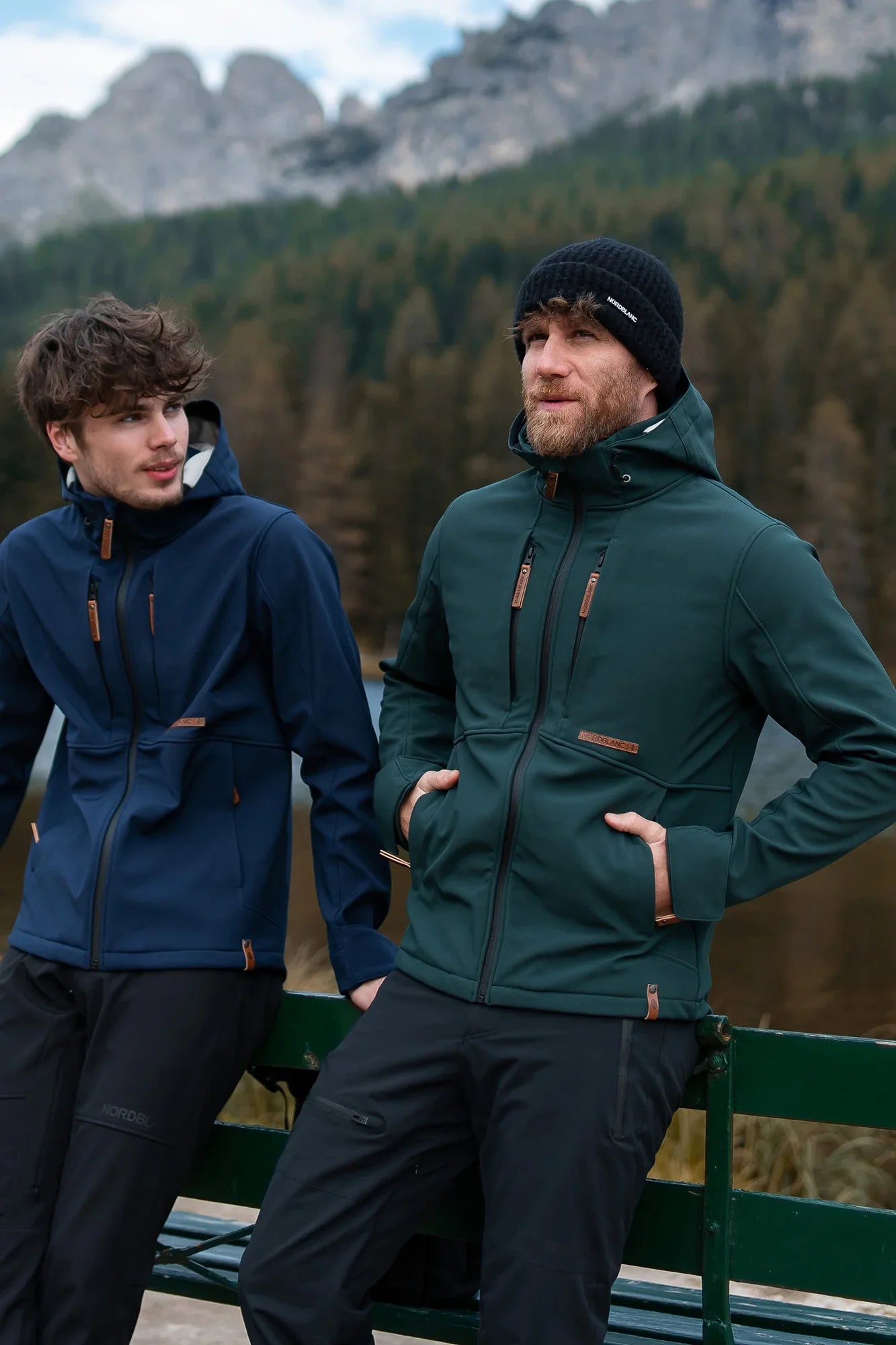 Softshell jacket with fleece men's - GLADNESS blue-4