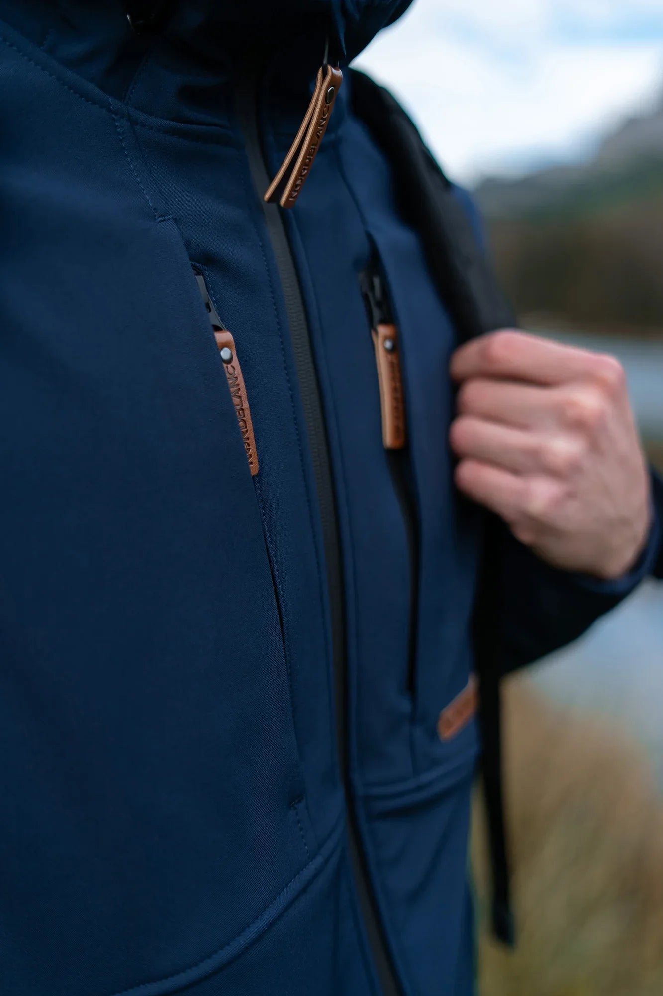 Softshell jacket with fleece men's - GLADNESS blue-5