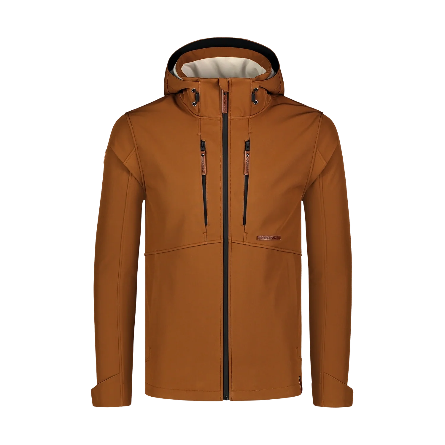 Softshell jacket with fleece men's - GLADNESS brown-1