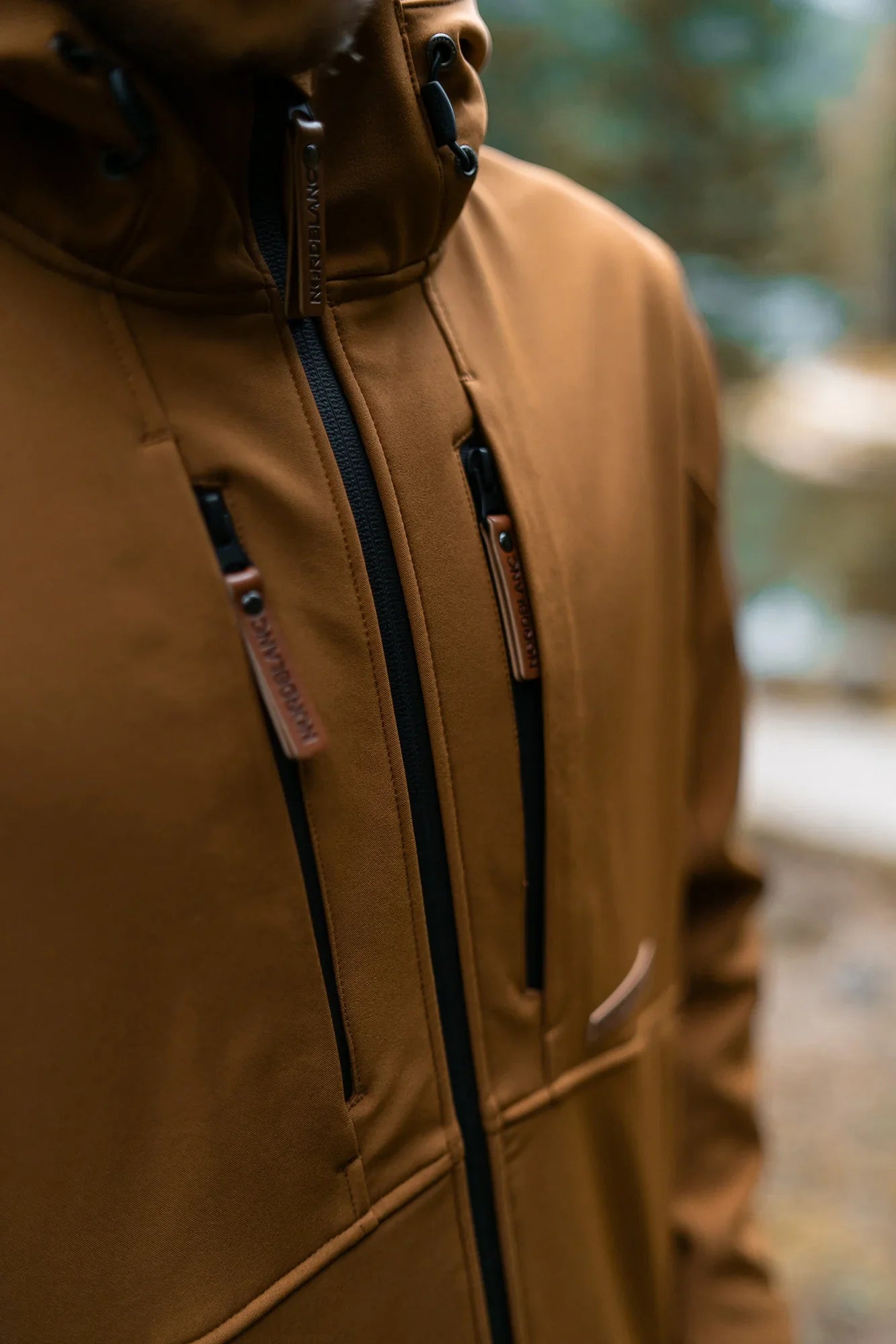 Softshell jacket with fleece men's - GLADNESS brown-5