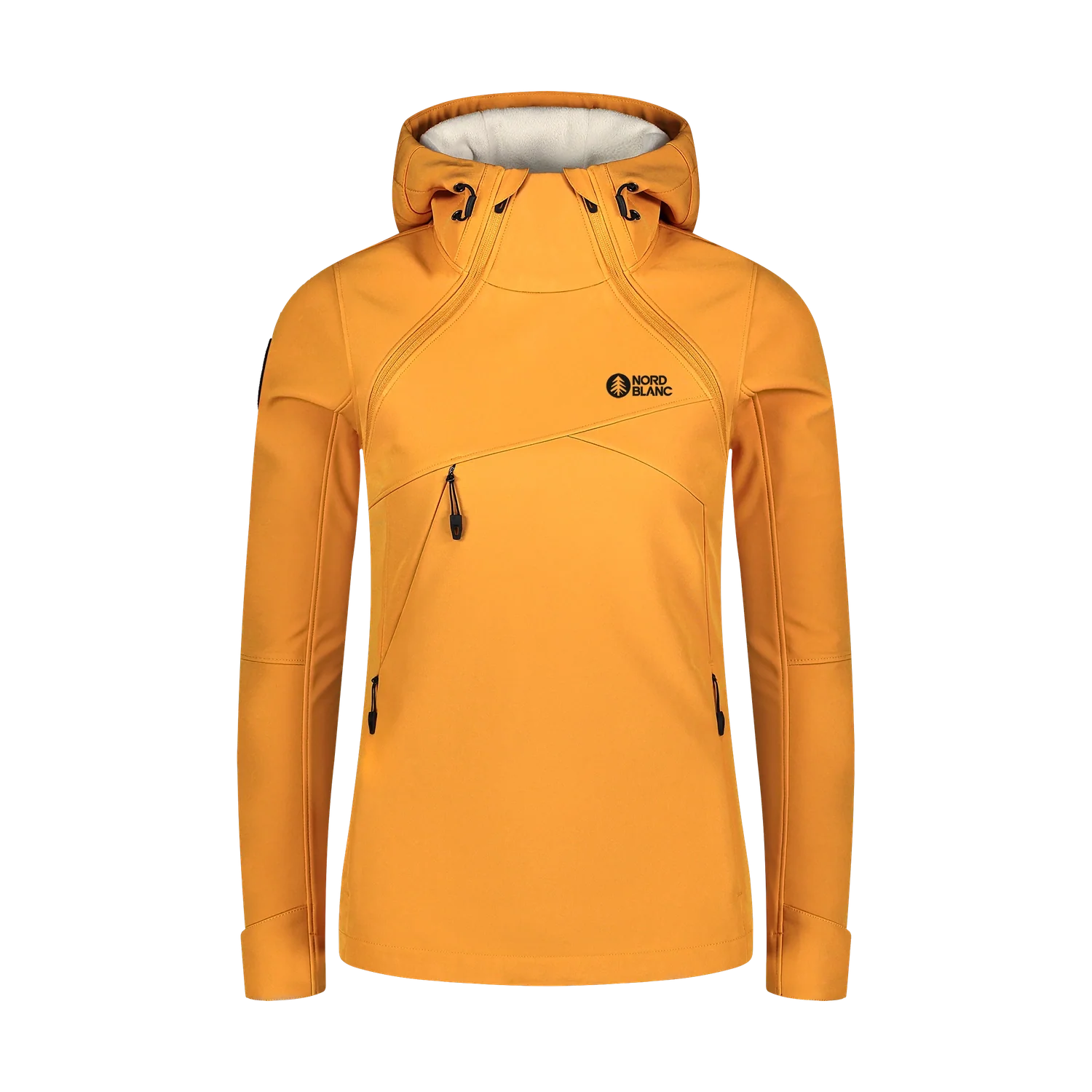 Softshell-Anorak mit Fleece Damen - DEVOTION gelb