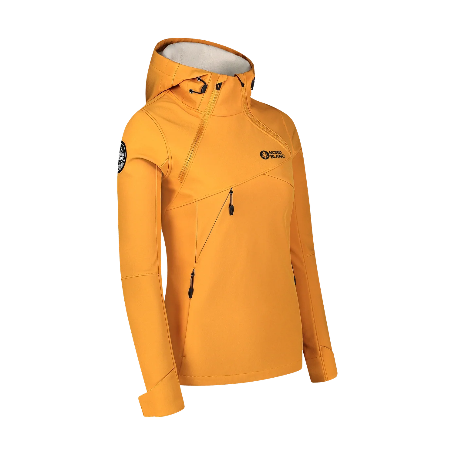 Softshell-Anorak mit Fleece Damen - DEVOTION gelb-2