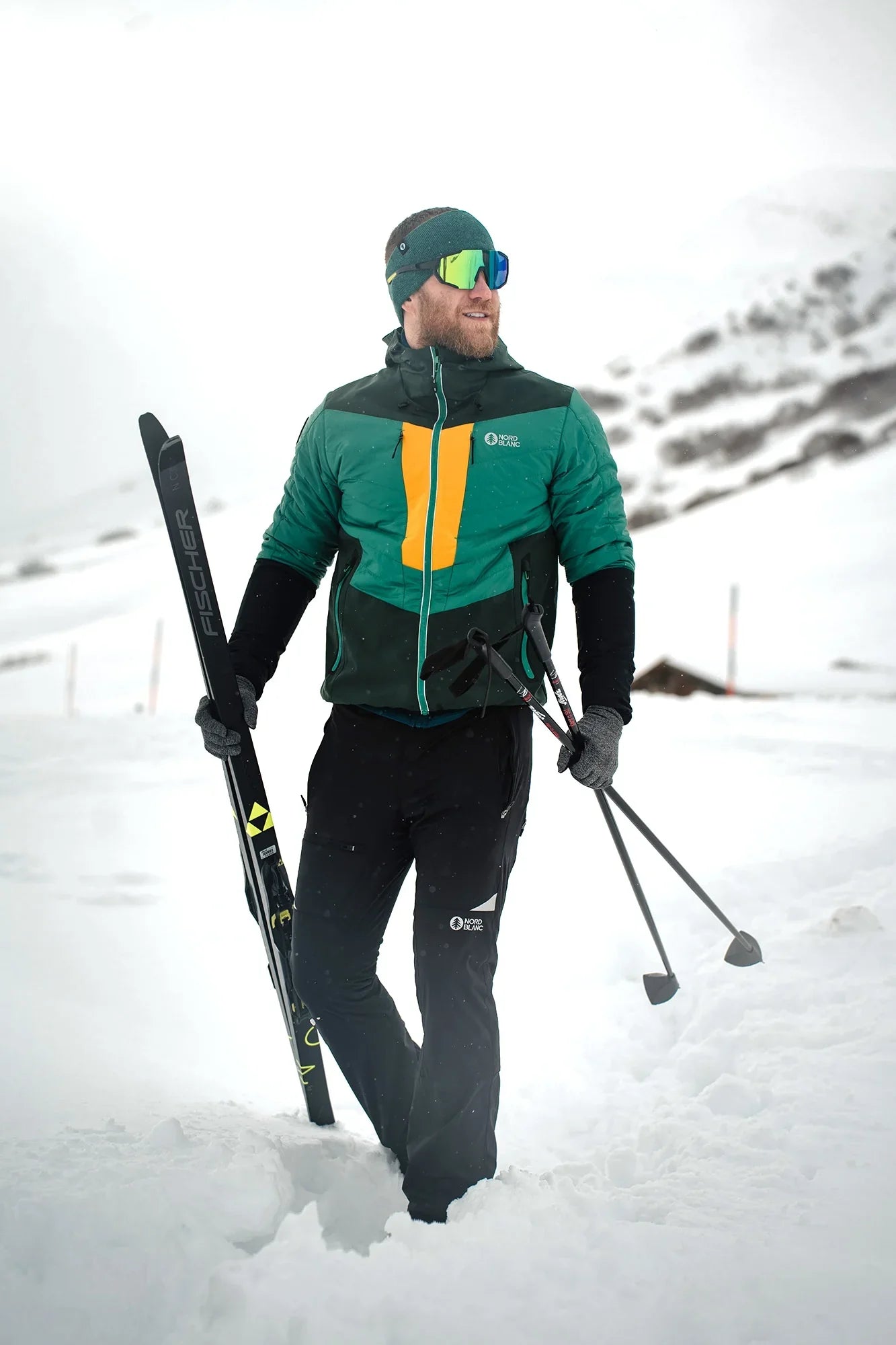 Sports jacket men's - SKIJORING green-3