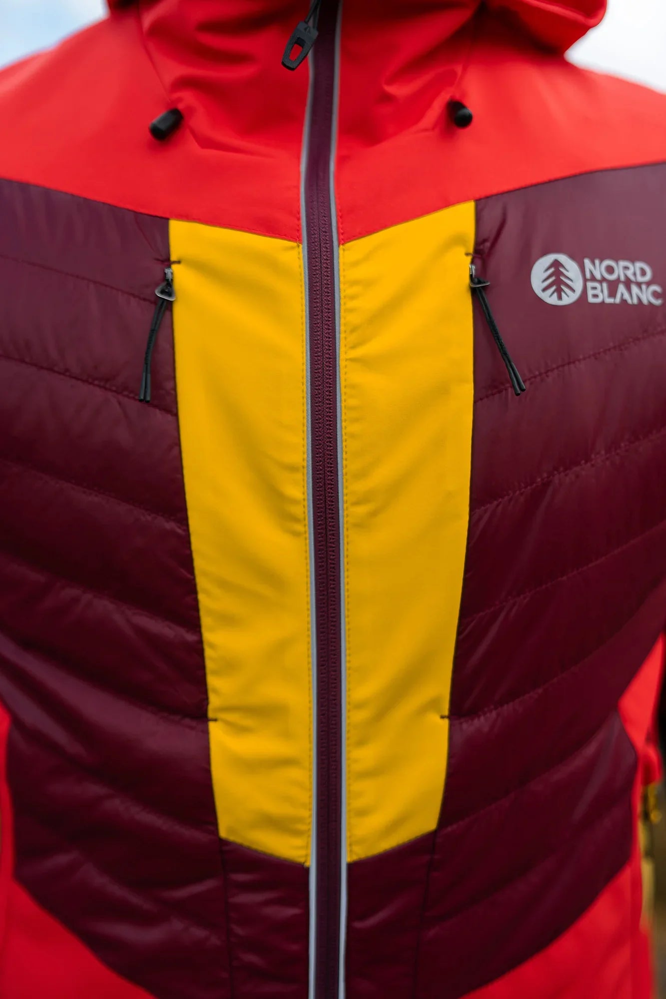Sportdzseki férfi - SKIJORING piros-5