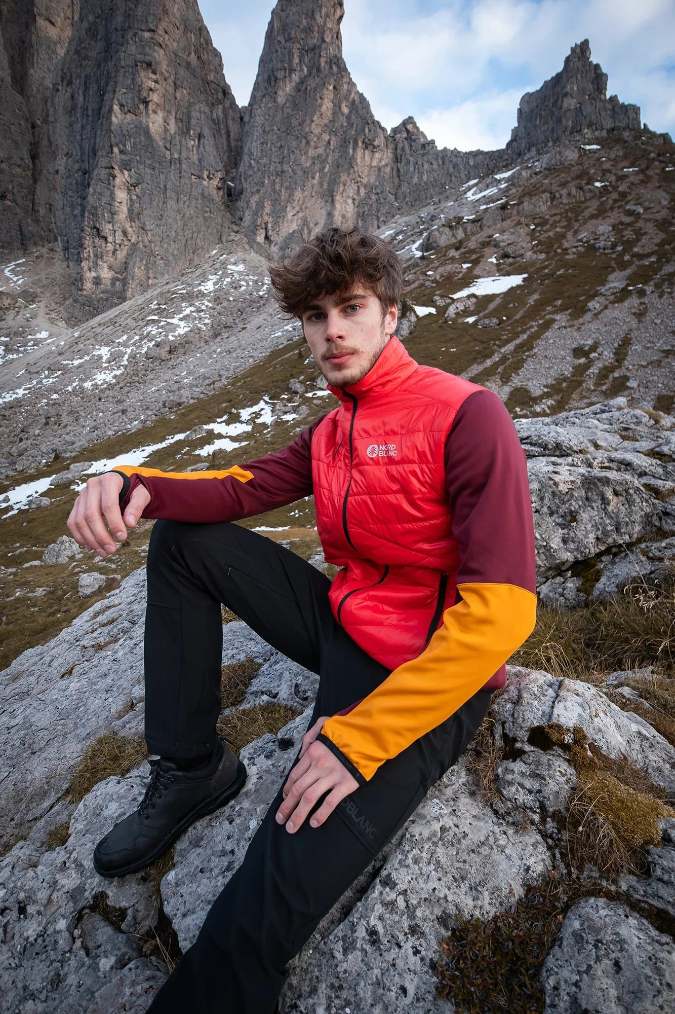 Sports jacket men's - KITING red-5