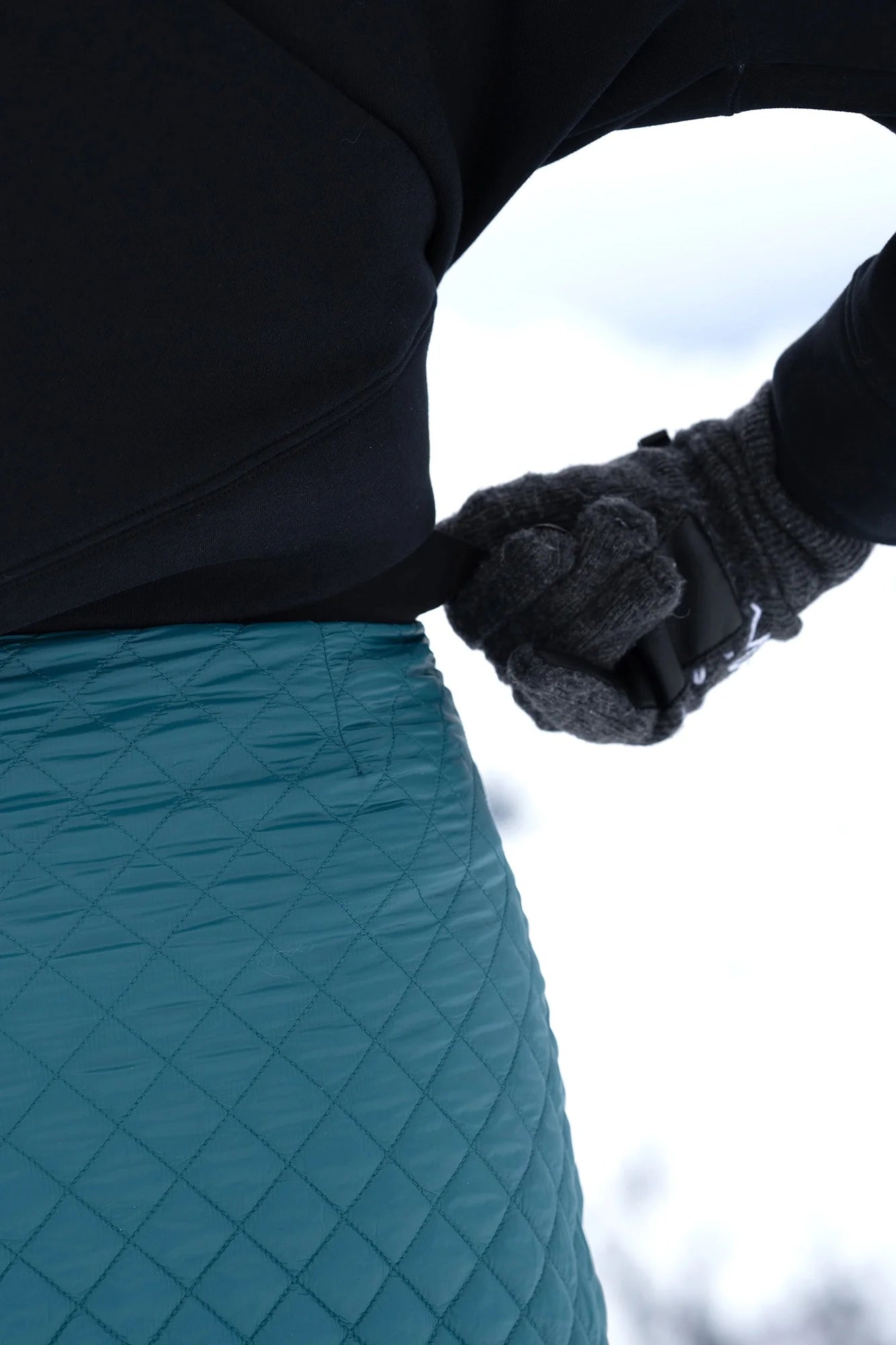 Winter skirt women's - INFINITE green-6