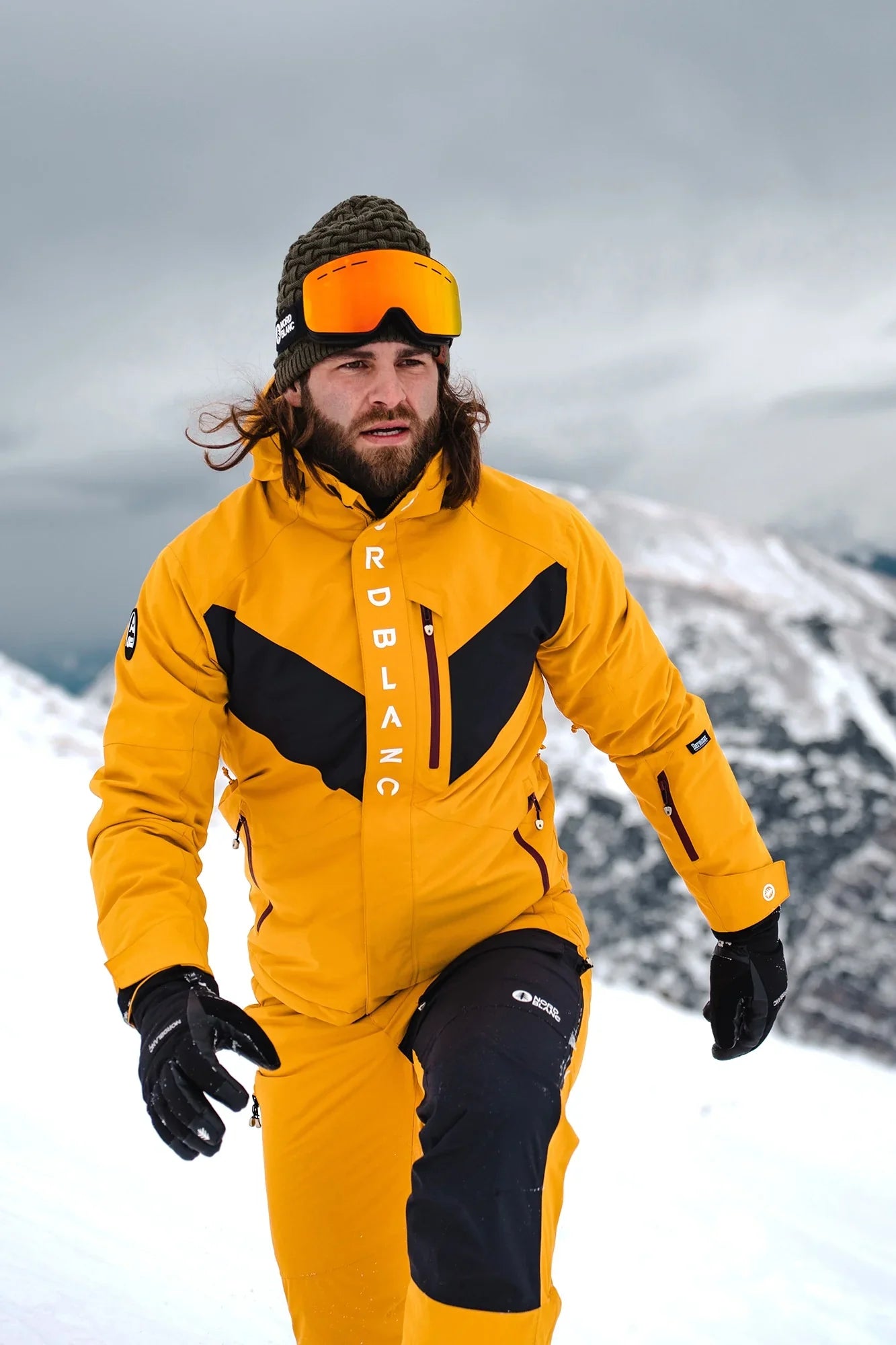Skijacke Herren - FLURRY gelb-3