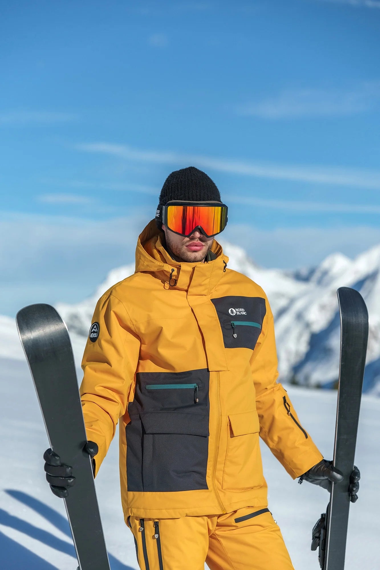 Ski jacket men's - WILDLING yellow-3