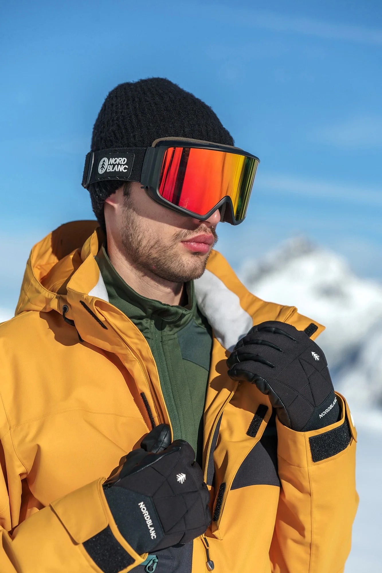 Ski jacket men's - WILDLING yellow-4