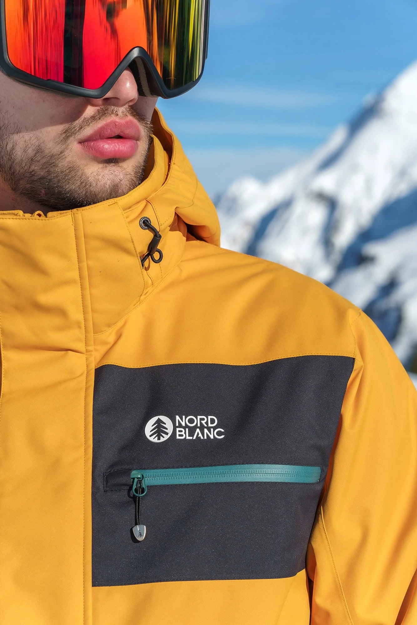 Ski jacket men's - WILDLING yellow-6