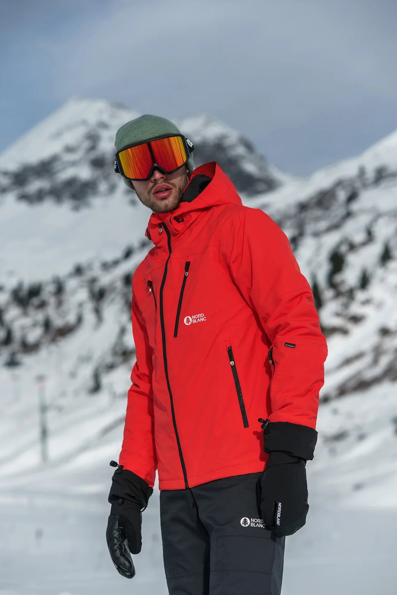 Ski jacket men's - YONDER red-6