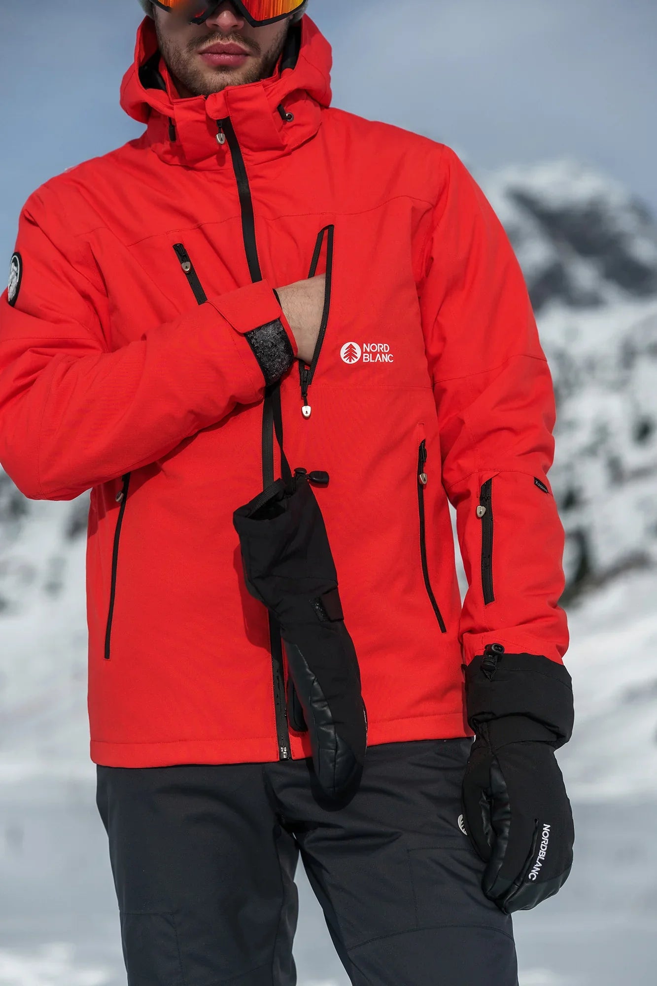 Ski jacket men's - YONDER red-8