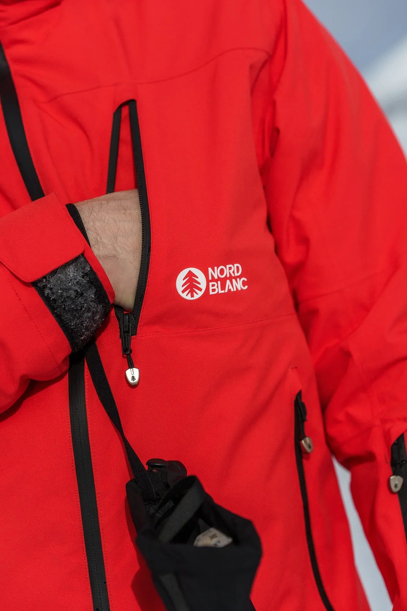 Ski jacket men's - YONDER red-9