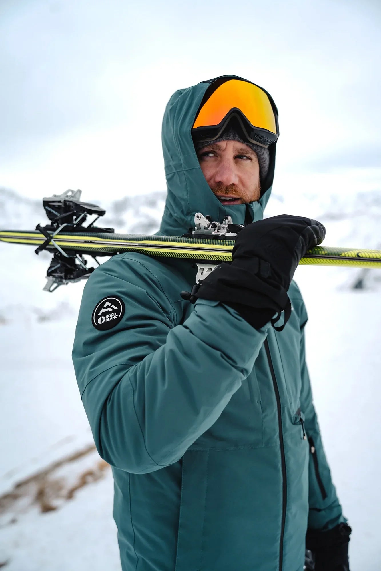 Ski jacket men's - PERMAFROST green-7