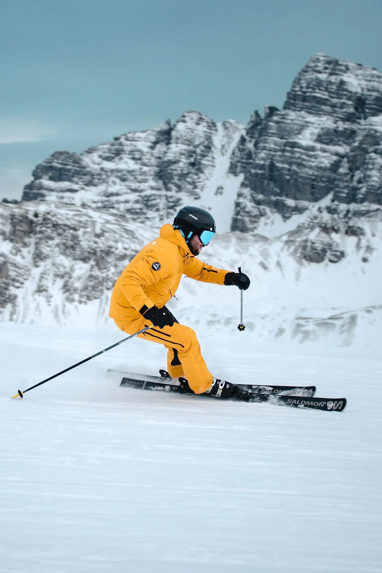 Skijaška jakna muška - PERMAFROST žuta-3