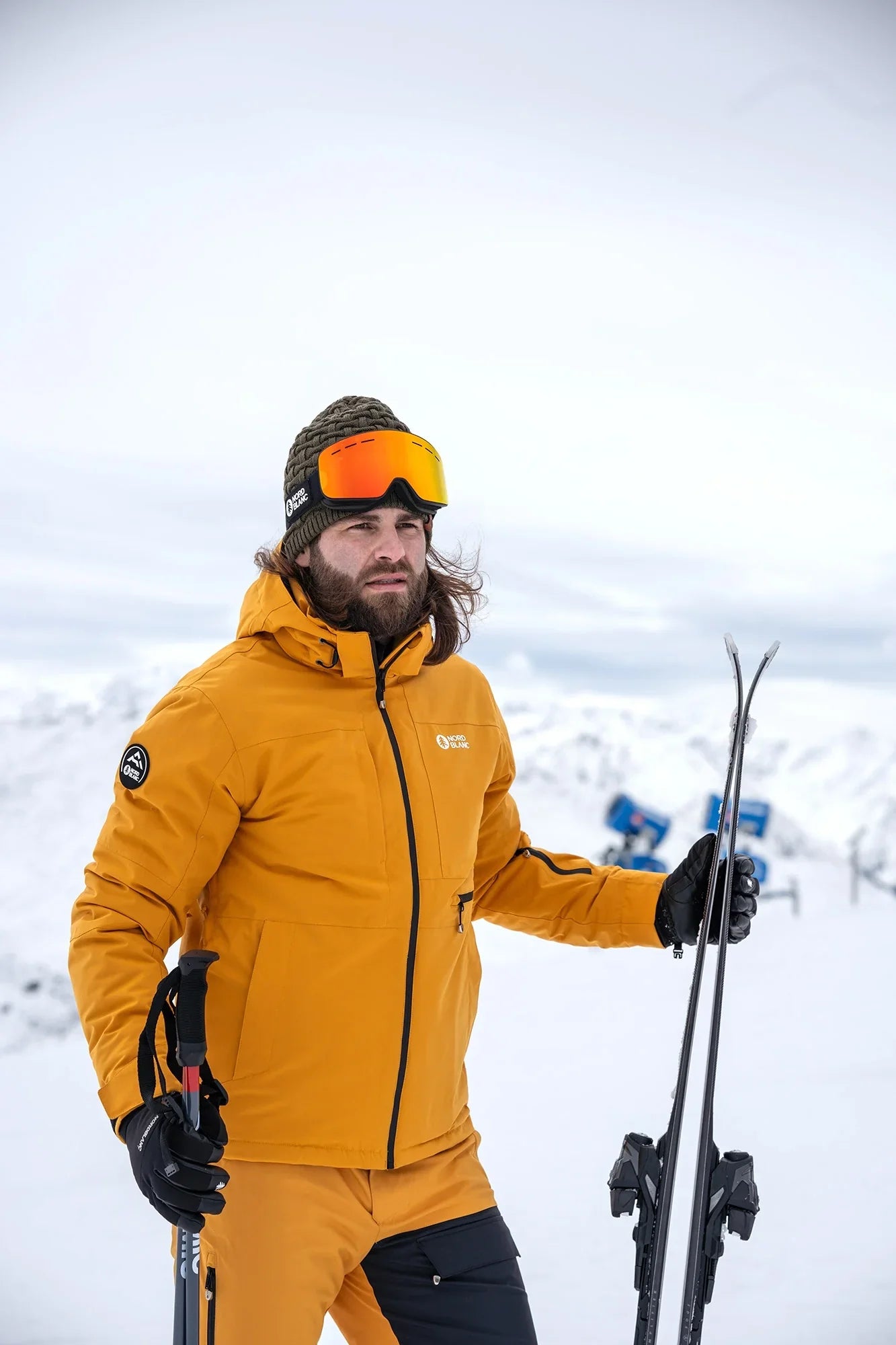 Skijaška jakna muška - PERMAFROST žuta-6