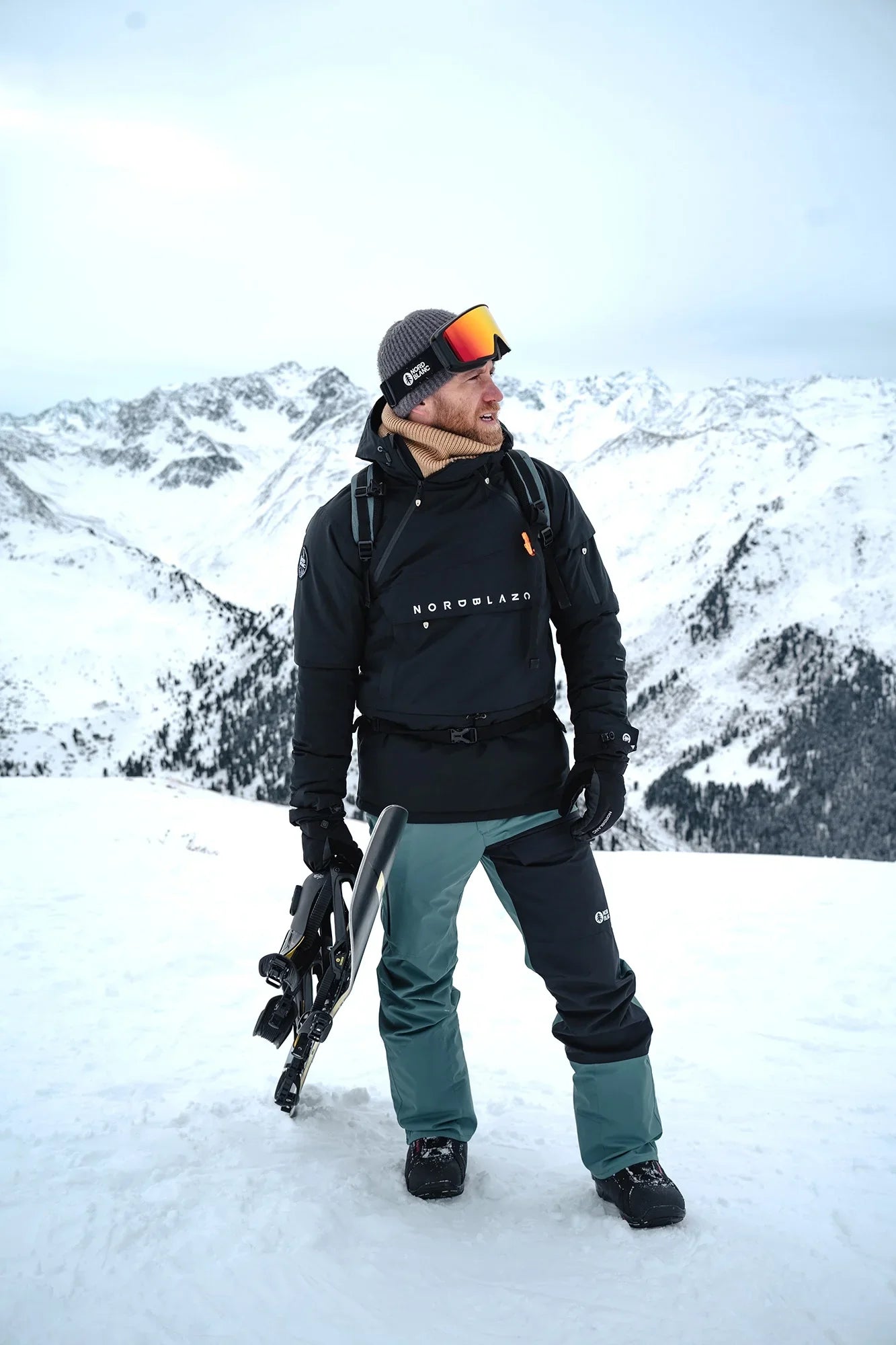 Snowboard-Anorak Herren - SNOWPACK schwarz-3