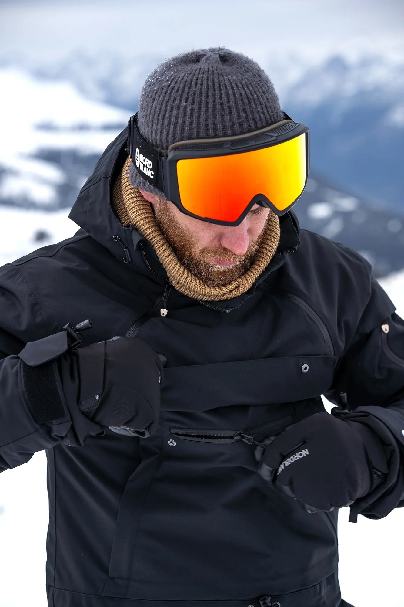 Snowboard-Anorak Herren - SNOWPACK schwarz-7