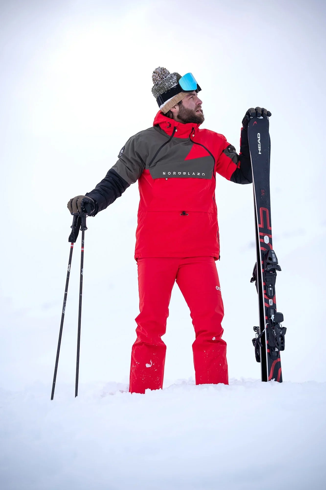 Snowboard-Anorak Herren - SNOWPACK rot-3