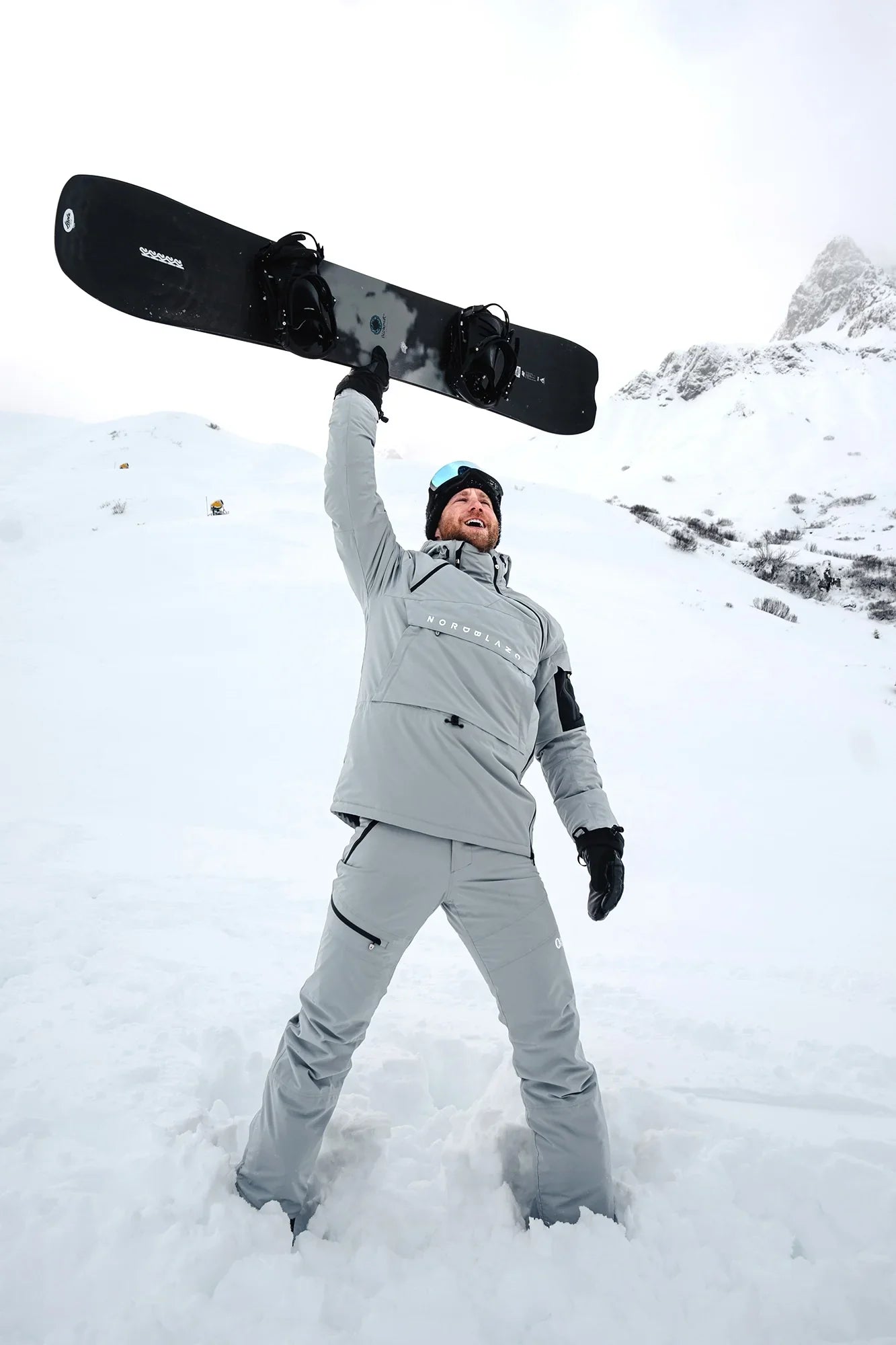 Snowboard-Anorak Herren - SNOWPACK grau-4
