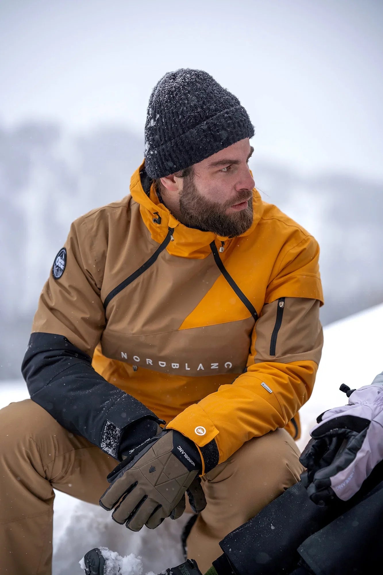 Snowboard-Anorak Herren - SNOWPACK gelb-4