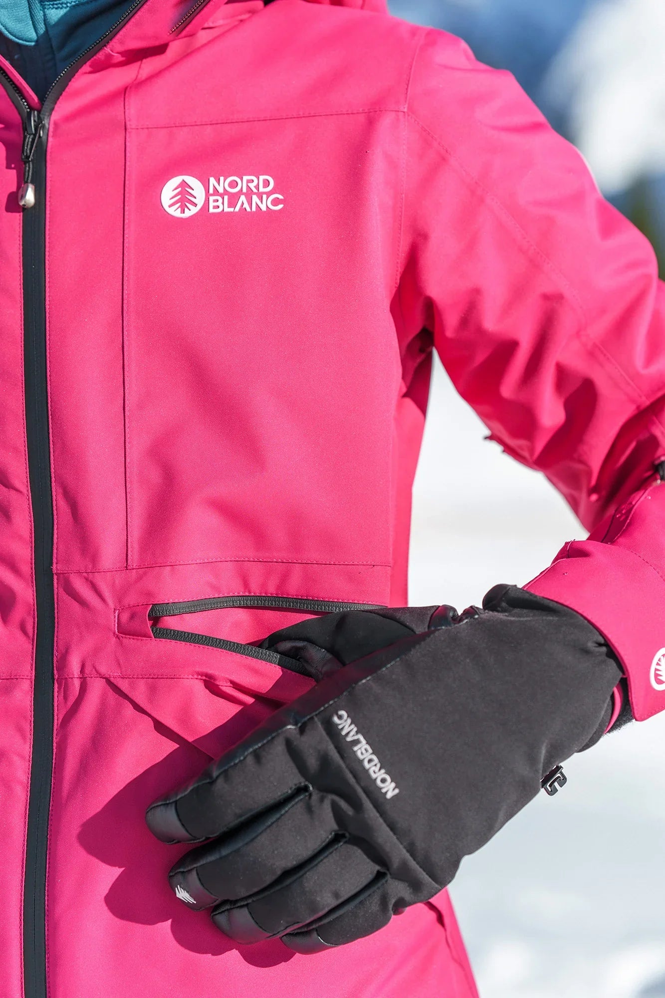 Skijacke Damen - AVEN rot-7