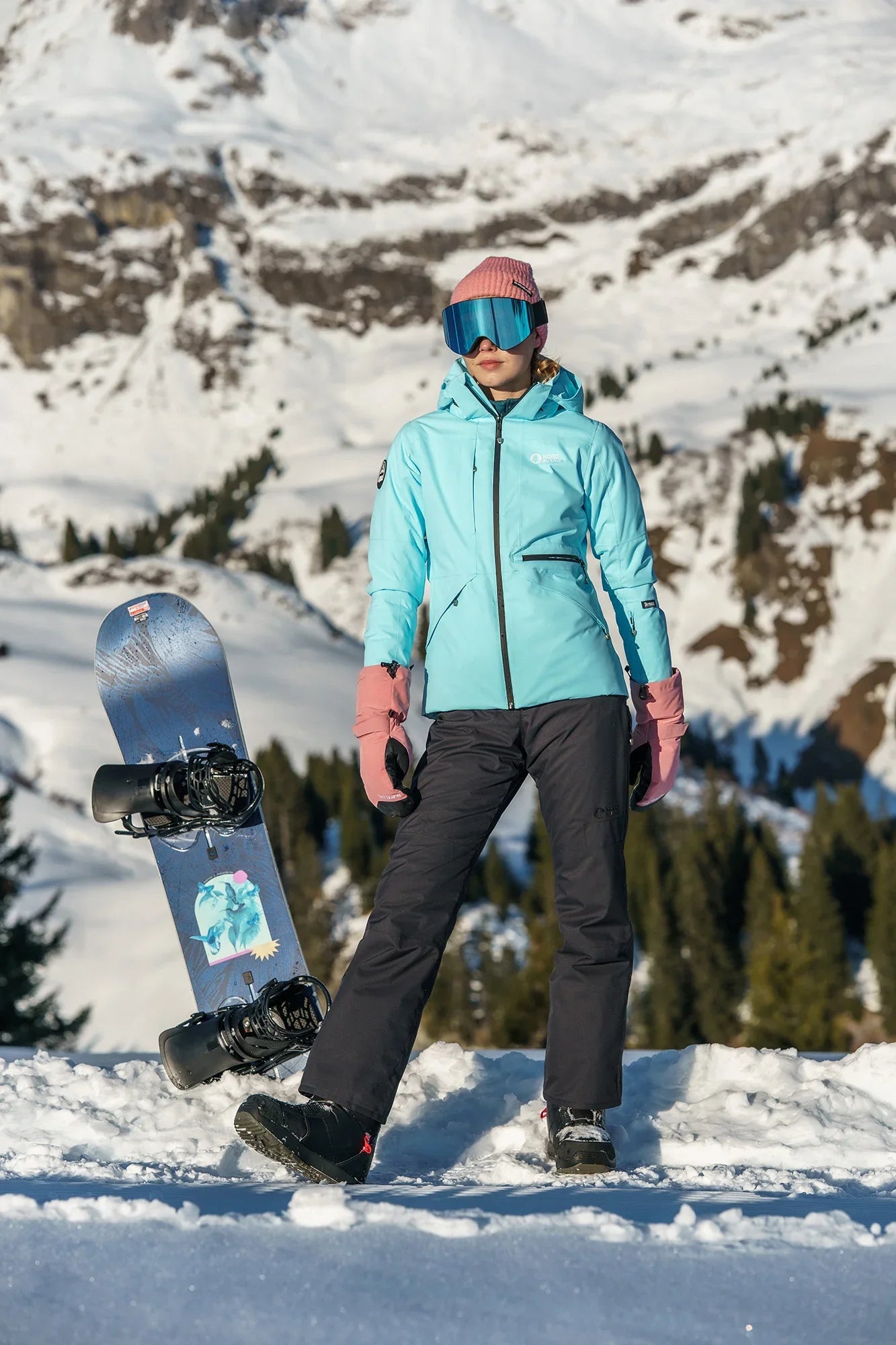 Skijacke Damen - AVEN blau-5
