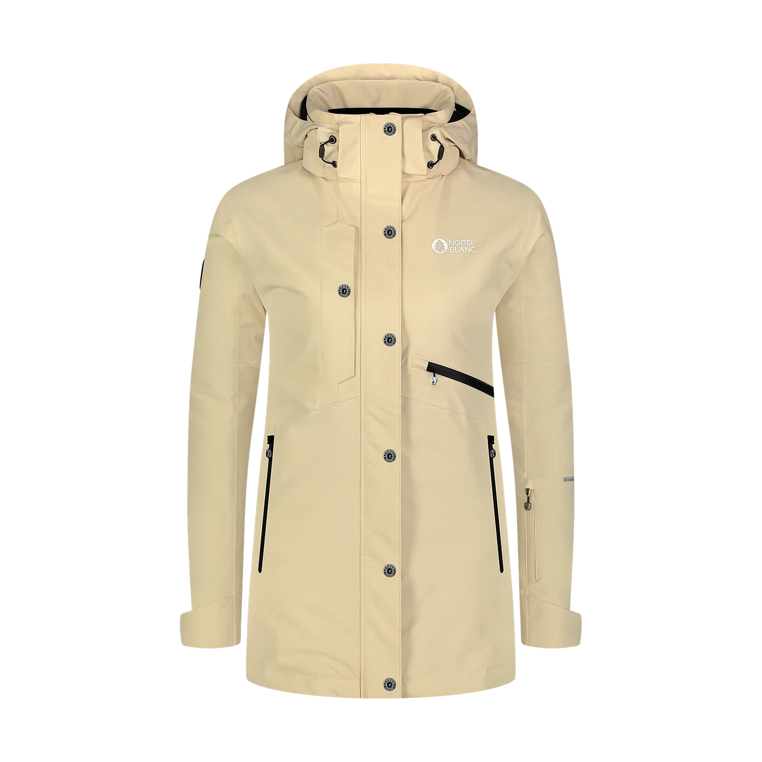 Winter- und Skijacke Damen - SLEDDING beige