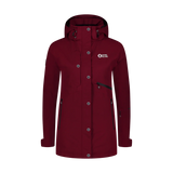 Winter and ski jacket women's - SLEDDING wine red