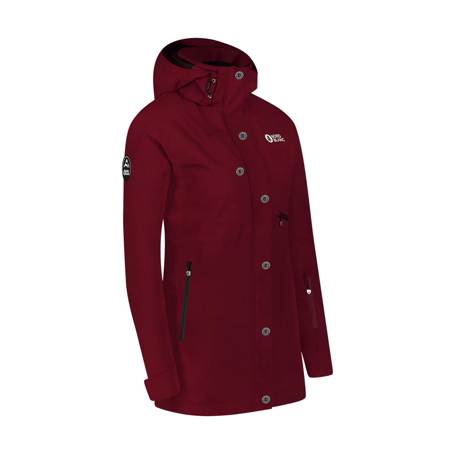 Winter and ski jacket women's - SLEDDING wine red-2